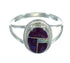 Southwestern Genuine Sterling Silver Magenta Turquoise And Opal Ring Size 5-1/4 QX68357